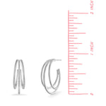 Boma Jewelry Earrings Triple Hoops