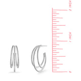 Boma Jewelry Earrings Triple Hoops