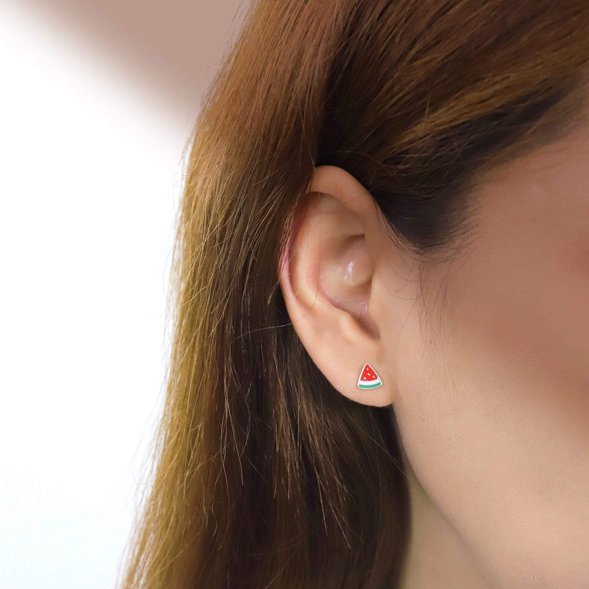 Boma Jewelry Earrings Watermelon Slice Studs
