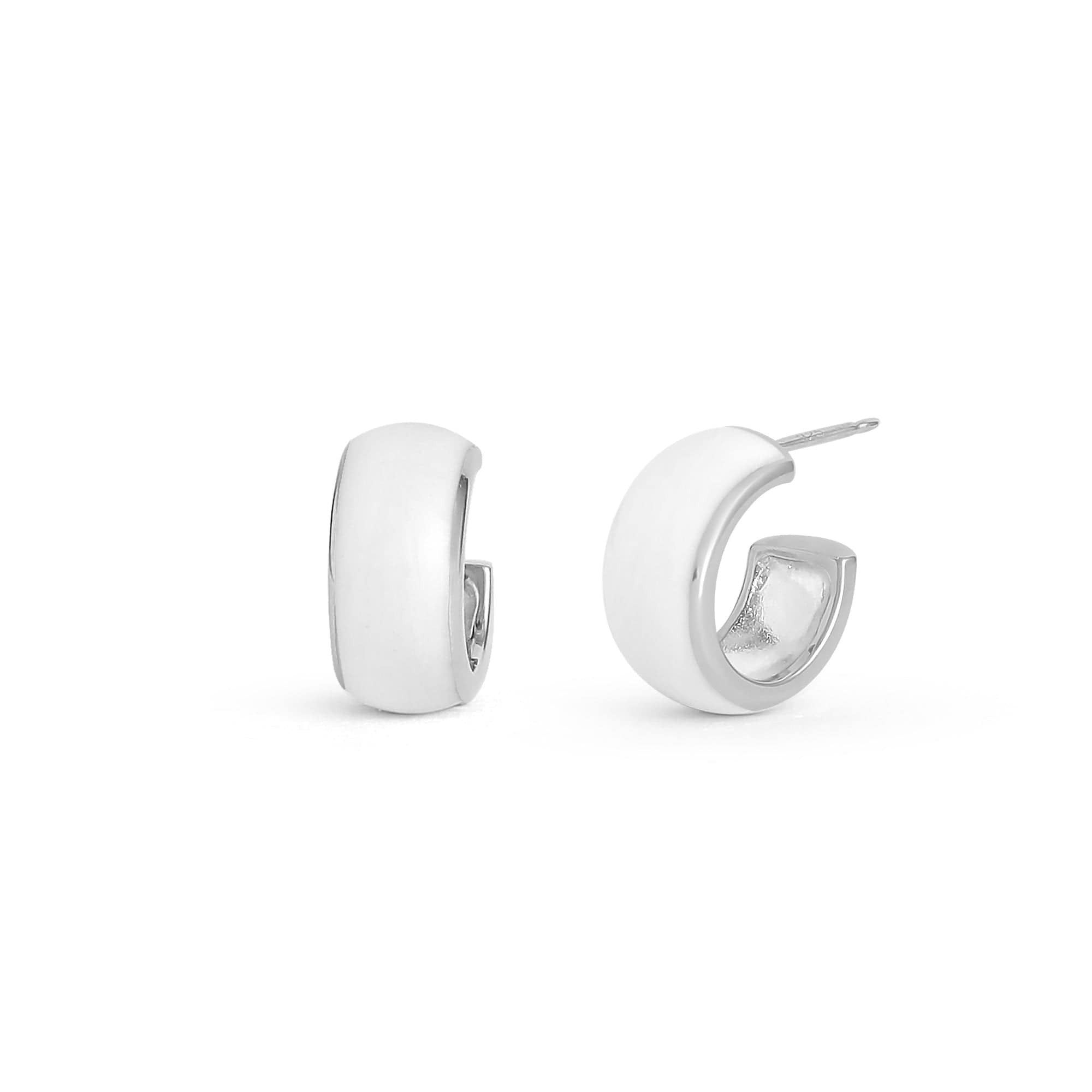 Boma Jewelry Earrings White / Regular Alina Cuff Hoops Earrings