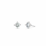 Boma Jewelry Earrings White Topaz Colored Gemstone Studs