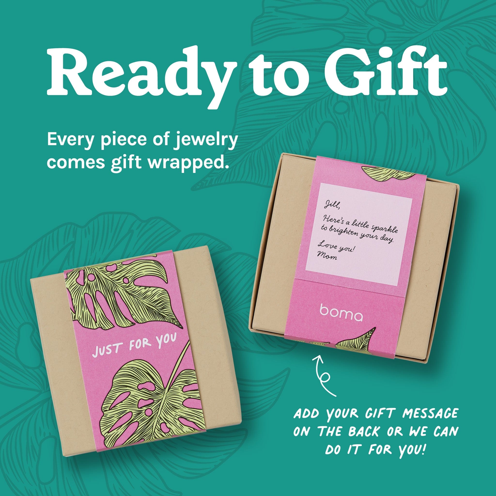 Boma Jewelry Gift Personalized Gift Message