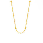 Boma Jewelry Necklaces 14K Gold Plated / 16" Bead Chain Necklace