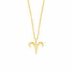 Boma Jewelry Necklaces 14K Gold Plated / Aries Zodiac Necklace