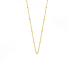 Boma Jewelry Necklaces 14K Gold Plated Bead Chain Necklace 18"