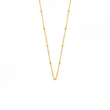 Boma Jewelry Necklaces 14K Gold Plated Bead Chain Necklace 18"