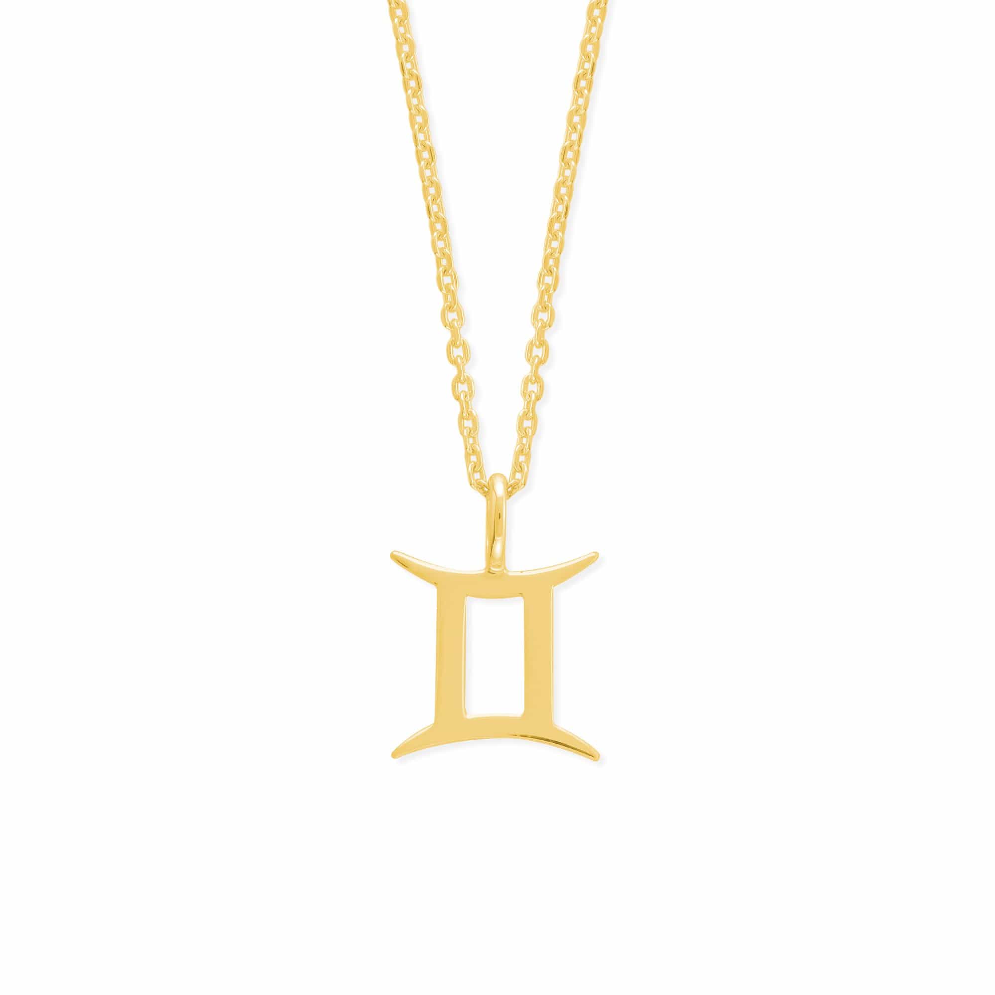 Boma Jewelry Necklaces 14K Gold Plated / Gemini Zodiac Necklace