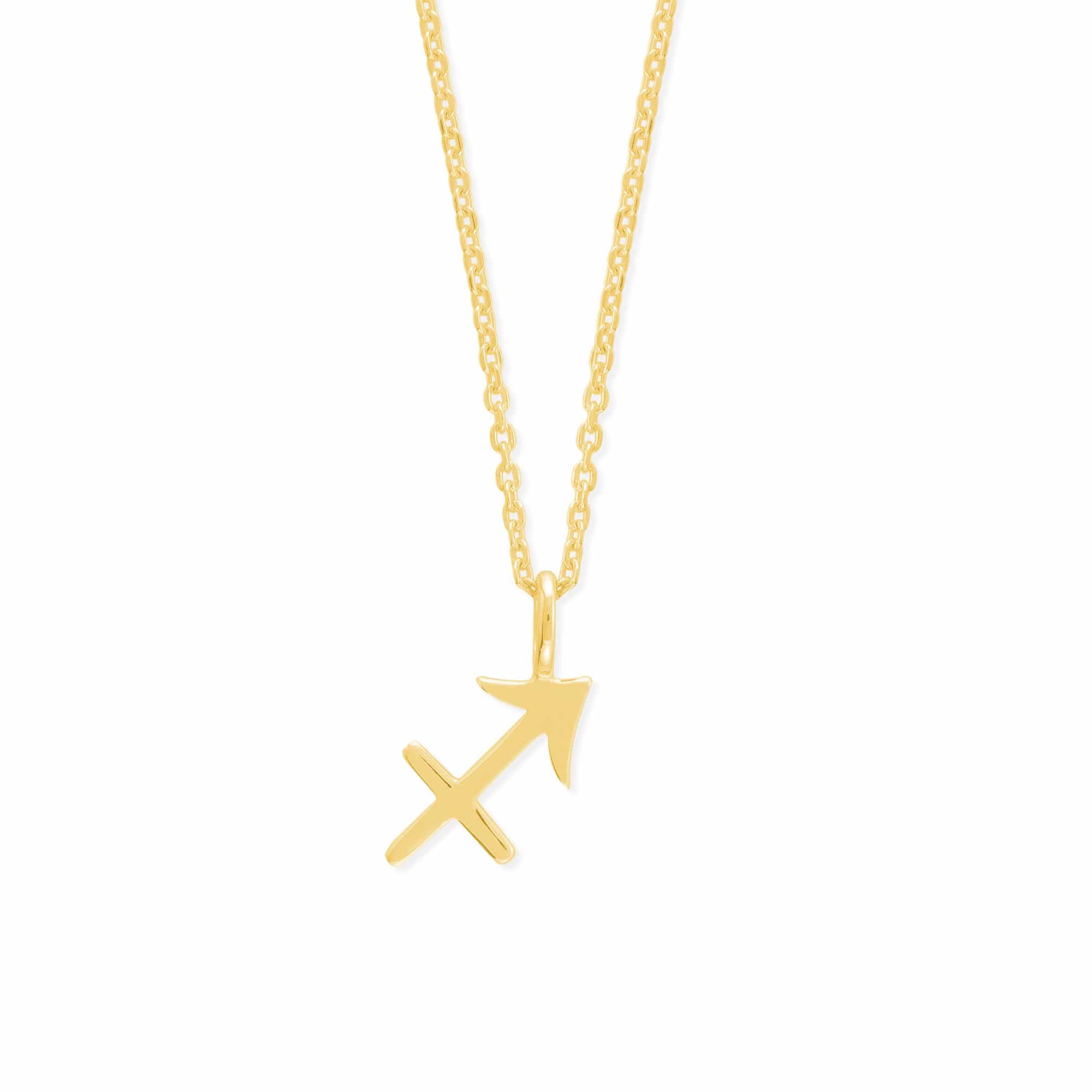 Boma Jewelry Necklaces 14K Gold Plated / Sagittarius Zodiac Necklace