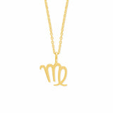 Boma Jewelry Necklaces 14K Gold Plated / Virgo Zodiac Necklace