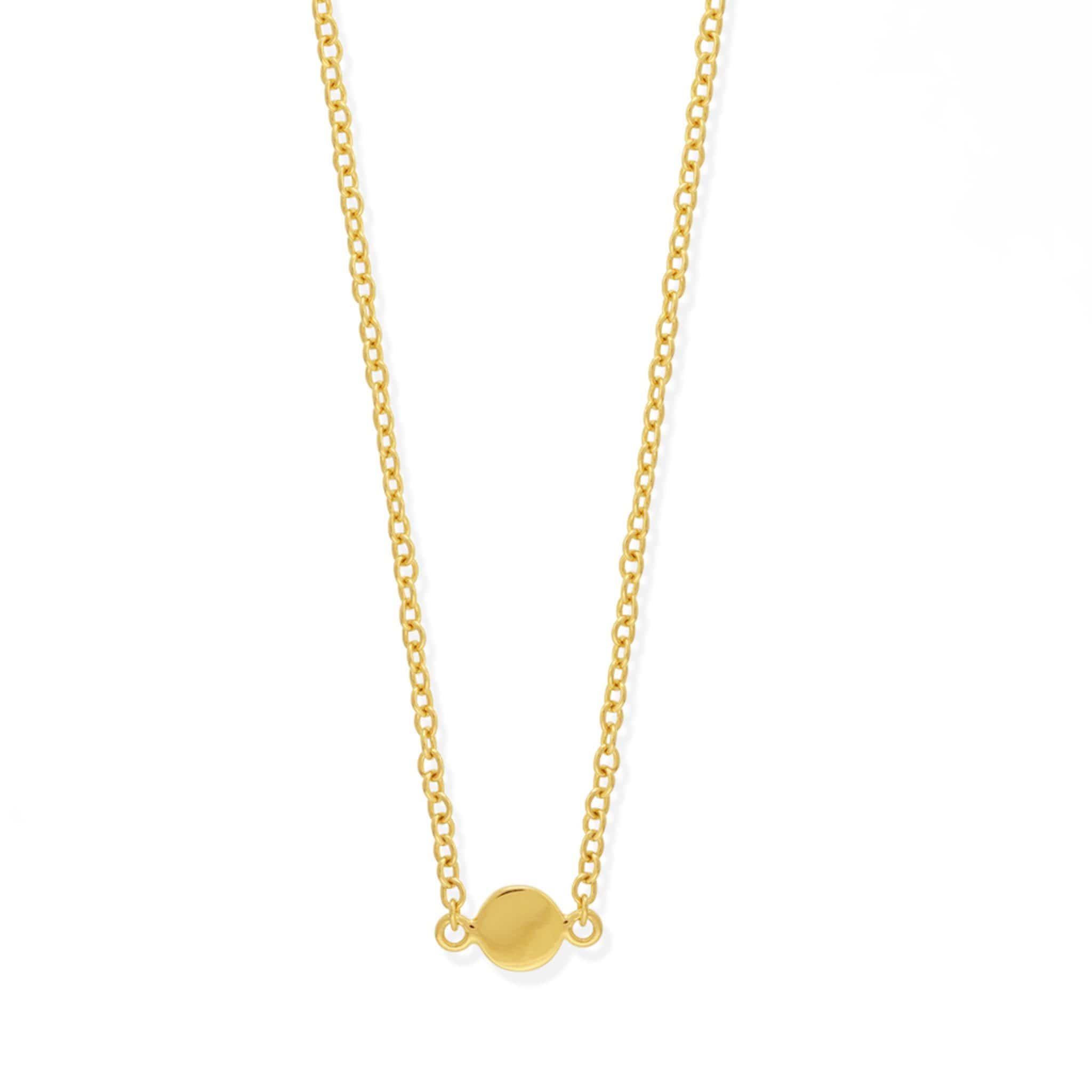 14k gold sales dot necklace