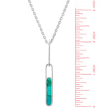 Boma Jewelry Necklaces Alina Bezel Pendant Necklace with Stone