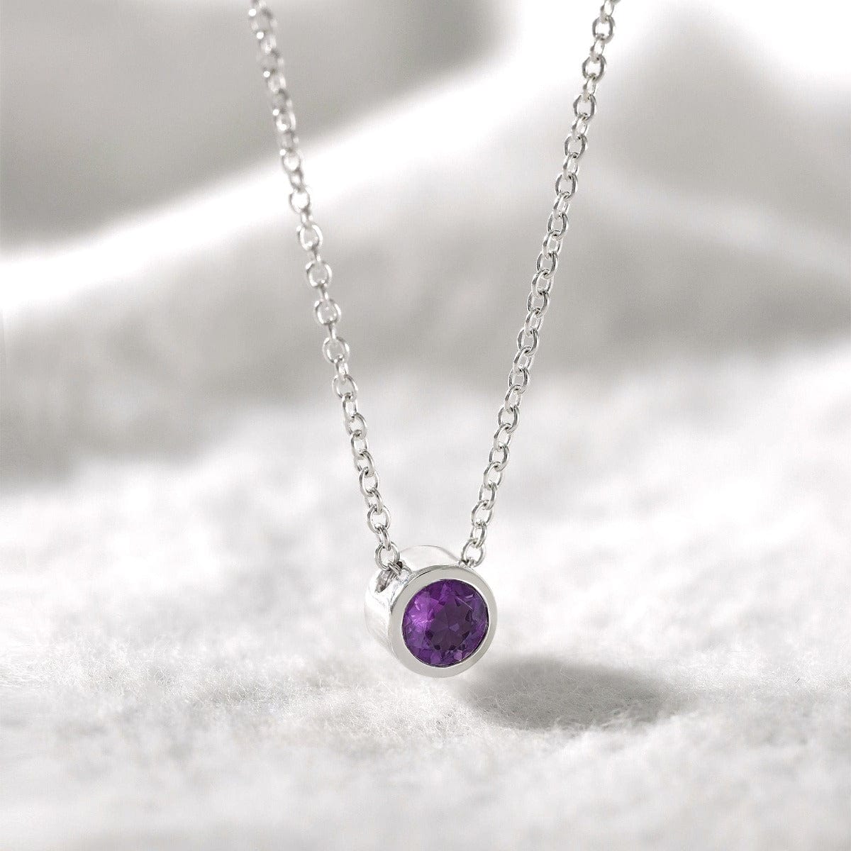 Boma Jewelry Necklaces Amethyst Belle Solo Birthstone Pendant Necklace
