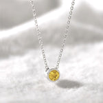 Boma Jewelry Necklaces Citrine Belle Solo Birthstone Pendant Necklace