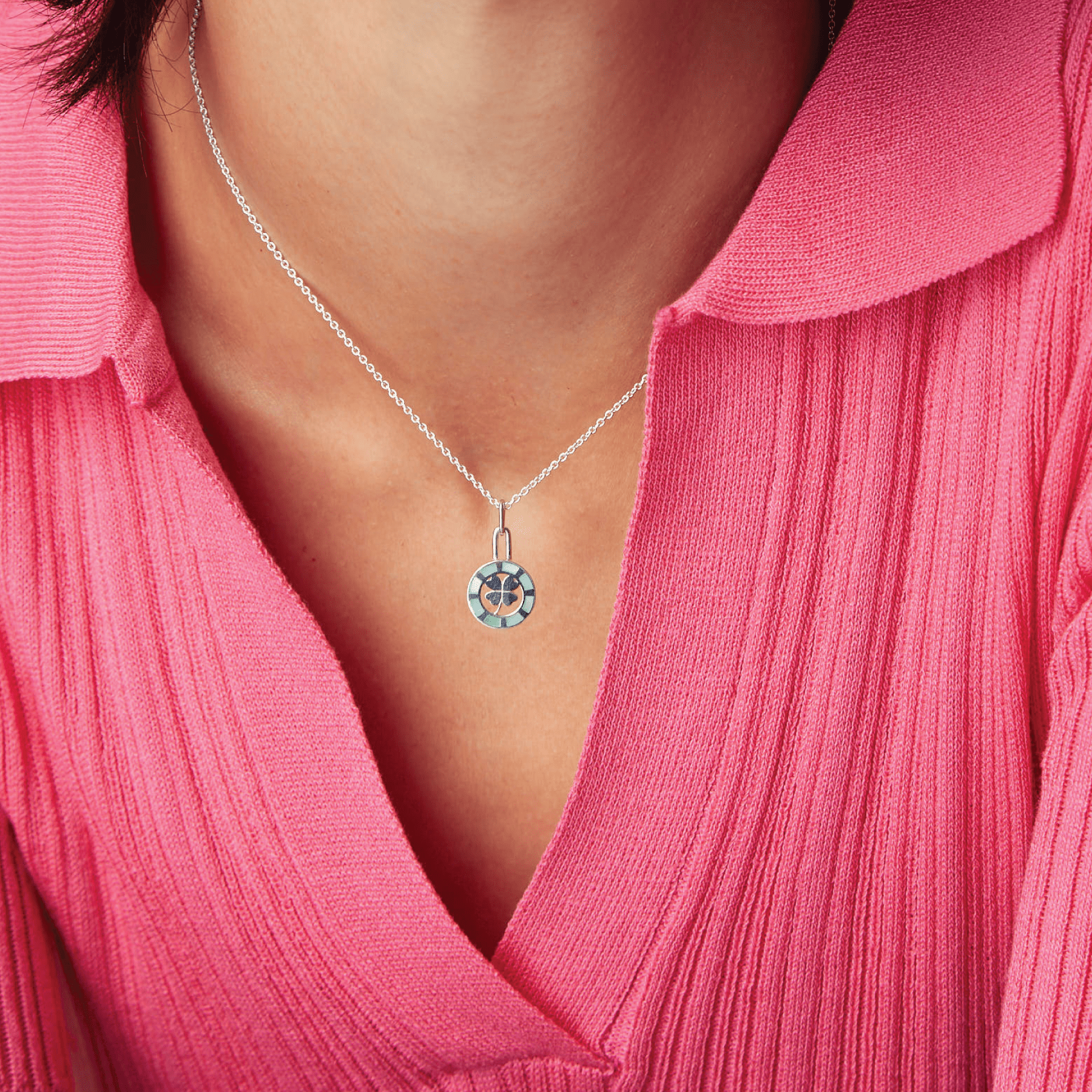 Boma Jewelry Necklaces Four-Leaf Clover of Fortune Charm Necklace