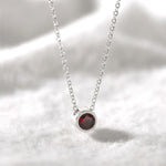 Boma Jewelry Necklaces Garnet Belle Solo Birthstone Pendant Necklace