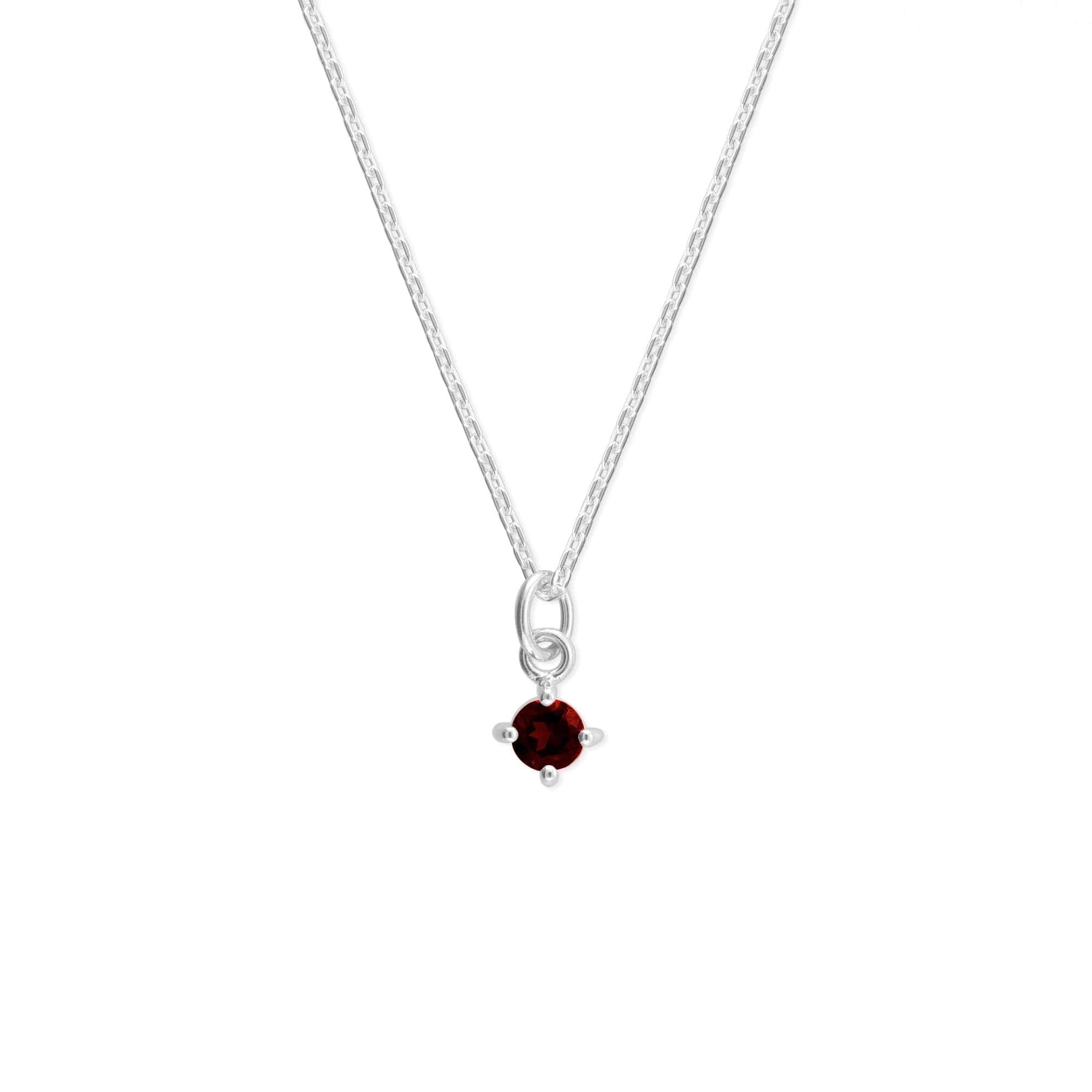 Boma Jewelry Necklaces Garnet Colored Gemstone Necklace