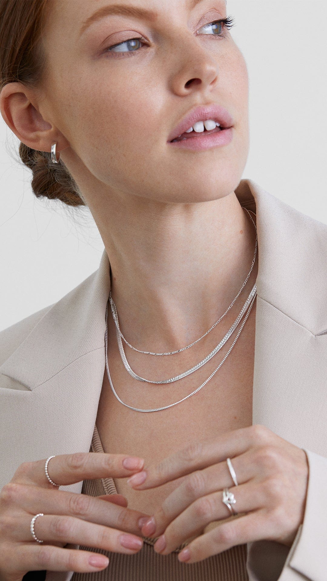 Boma Jewelry Necklaces Herringbone Chain Necklace