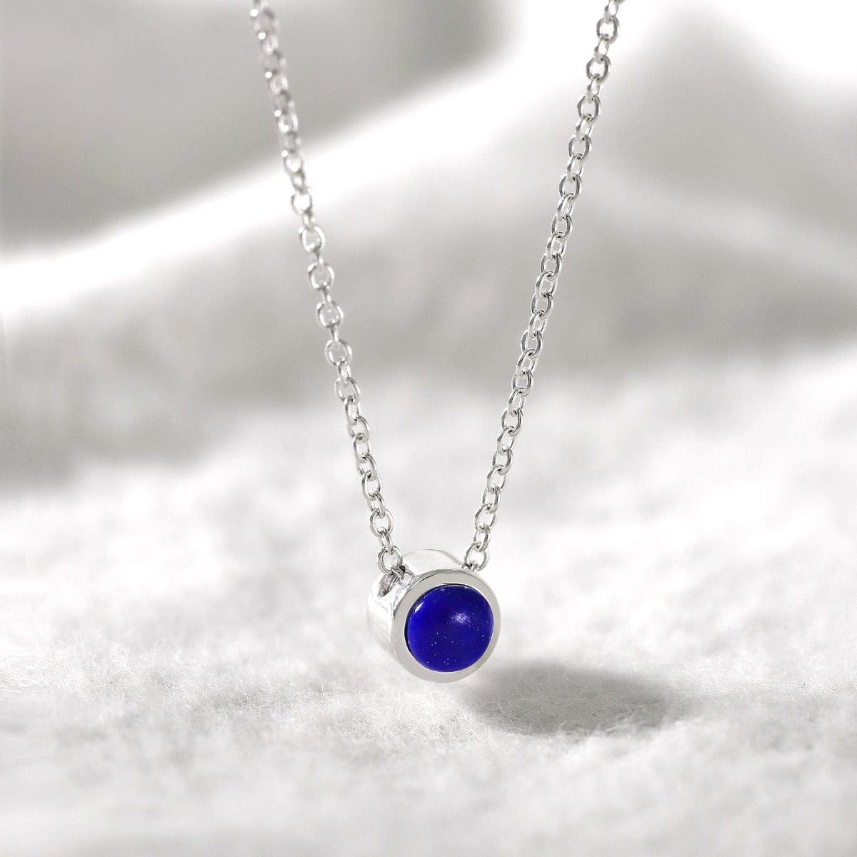 Boma Jewelry Necklaces Lapis Lazuli Belle Solo Birthstone Pendant Necklace