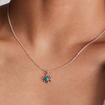 Boma Jewelry Necklaces Lotus Necklace with Stone Pendant
