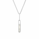 Boma Jewelry Necklaces Mother of Pearl Alina Bezel Pendant Necklace with Stone