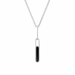 Boma Jewelry Necklaces Onyx Synthetic Alina Bezel Pendant Necklace with Stone