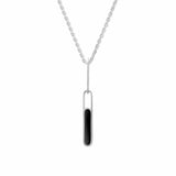 Boma Jewelry Necklaces Onyx Synthetic Alina Bezel Pendant Necklace with Stone
