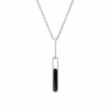 Boma Jewelry Necklaces Onyx Synthetic Alina Bezel Pendant Necklace with Stone