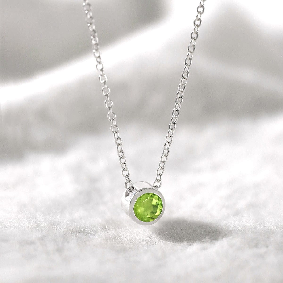 Boma Jewelry Necklaces Peridot Belle Solo Birthstone Pendant Necklace