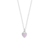 Boma Jewelry Necklaces Pink Shell Belle Heart Necklace with Stone