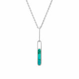 Boma Jewelry Necklaces Turquoise Alina Bezel Pendant Necklace with Stone