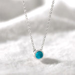 Boma Jewelry Necklaces Turquoise Belle Solo Birthstone Pendant Necklace
