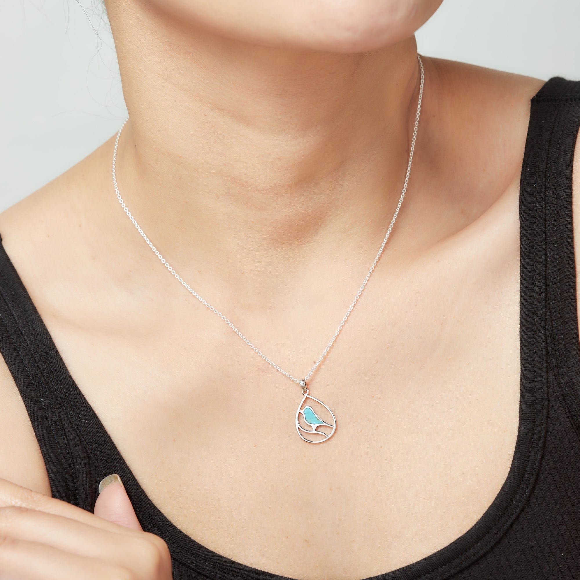 Boma Jewelry Necklaces Turquoise Bird Necklace
