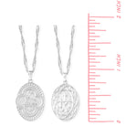 Boma Jewelry Necklaces Two way Sterling Silver Medallion Necklace