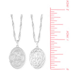 Boma Jewelry Necklaces Two way Sterling Silver Medallion Necklace