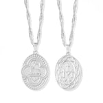 Boma Jewelry Necklaces Two way Sterling Silver Medallion Necklace