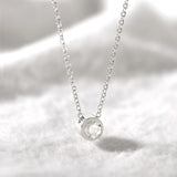 Boma Jewelry Necklaces White Topaz Belle Solo Birthstone Pendant Necklace