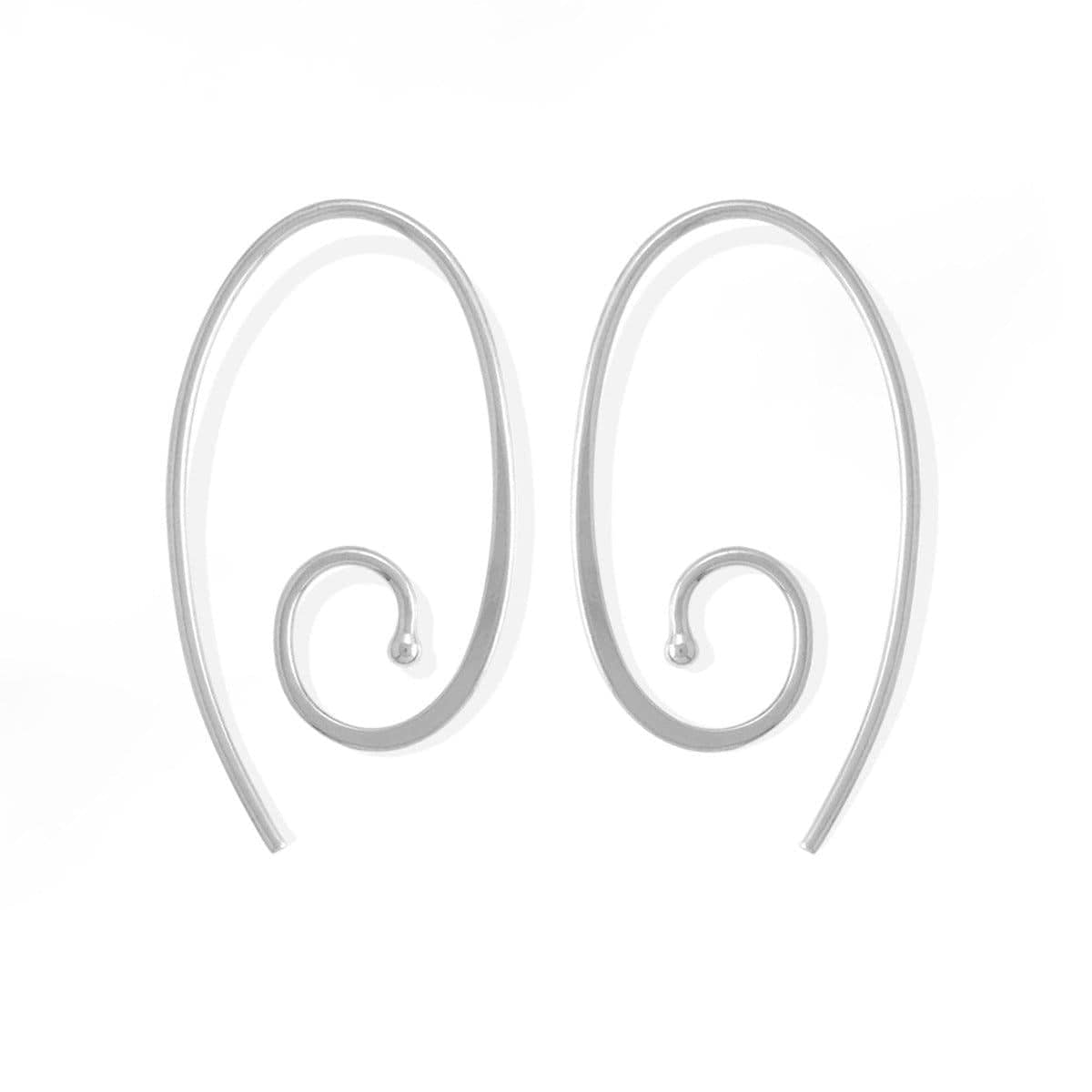 Boma Jewelry Oval Spiral Pull Through Hoops