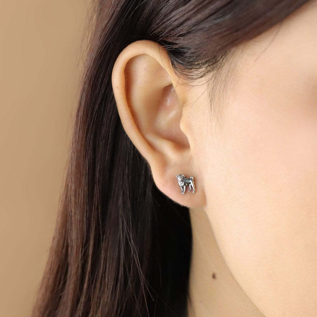 Boma Jewelry Pug Dog Stud Earrings