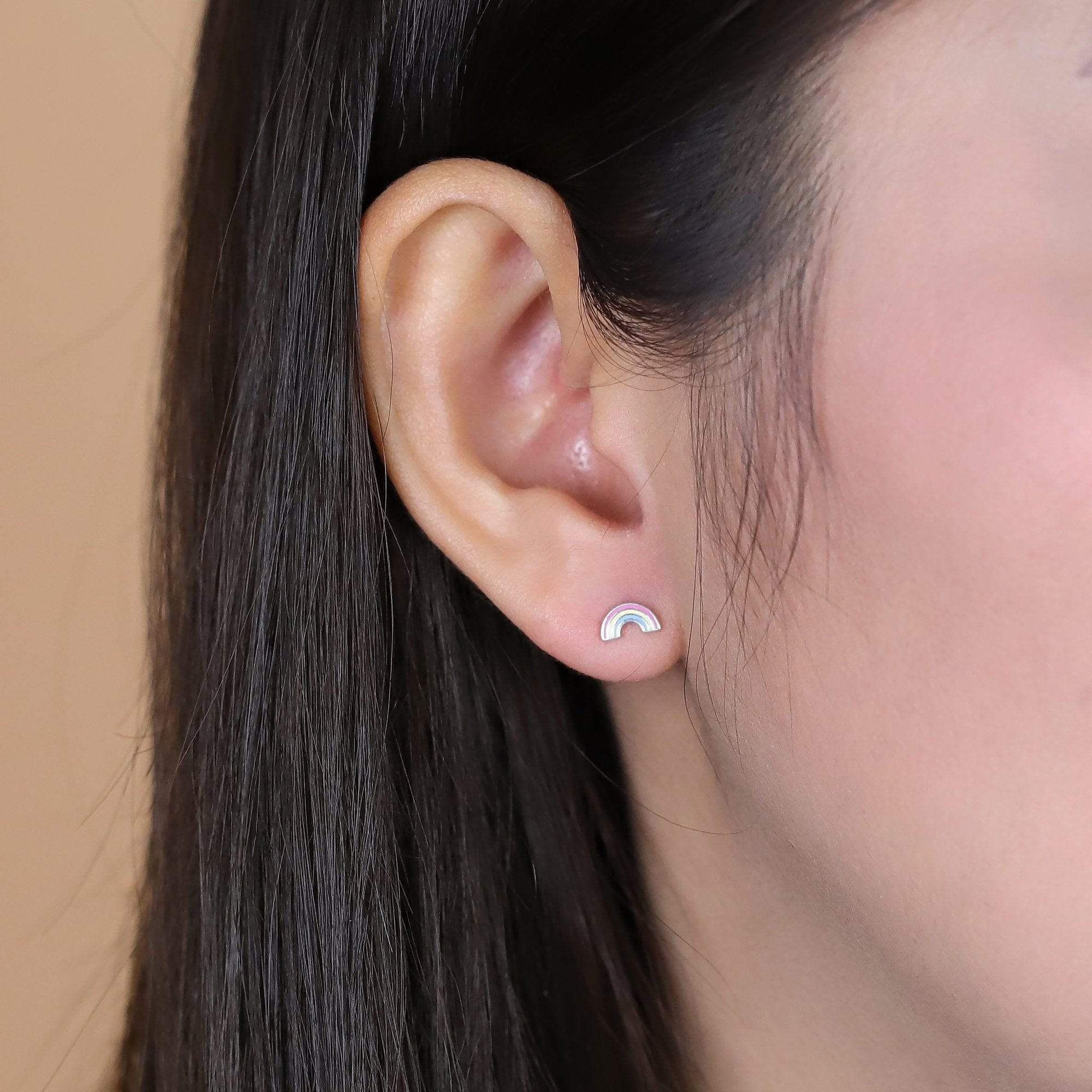 Boma Jewelry Rainbow Color Stud Earrings