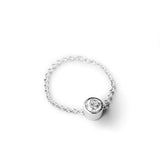 Boma Jewelry Rings 5 Belle Chain Link Ring with Stone