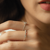 Boma Jewelry Rings Belle Chain Link Ring with Stone