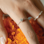 Boma Jewelry Rings Belle Chain Link Ring with Stone