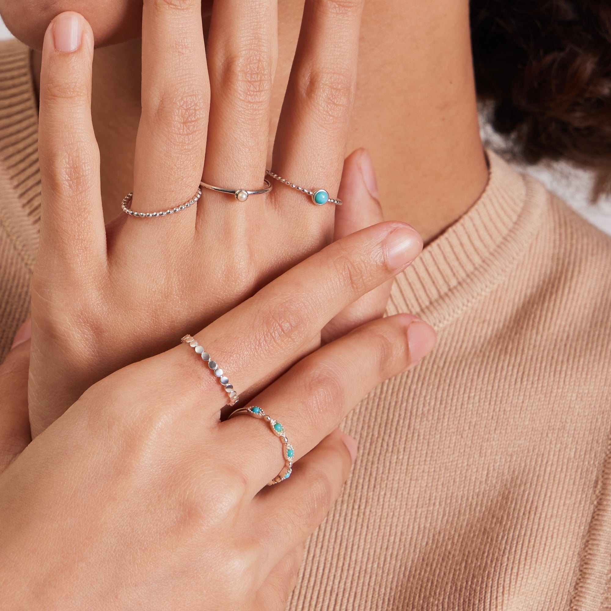 Boma Jewelry Rings Belle Turquoise Dot Ring