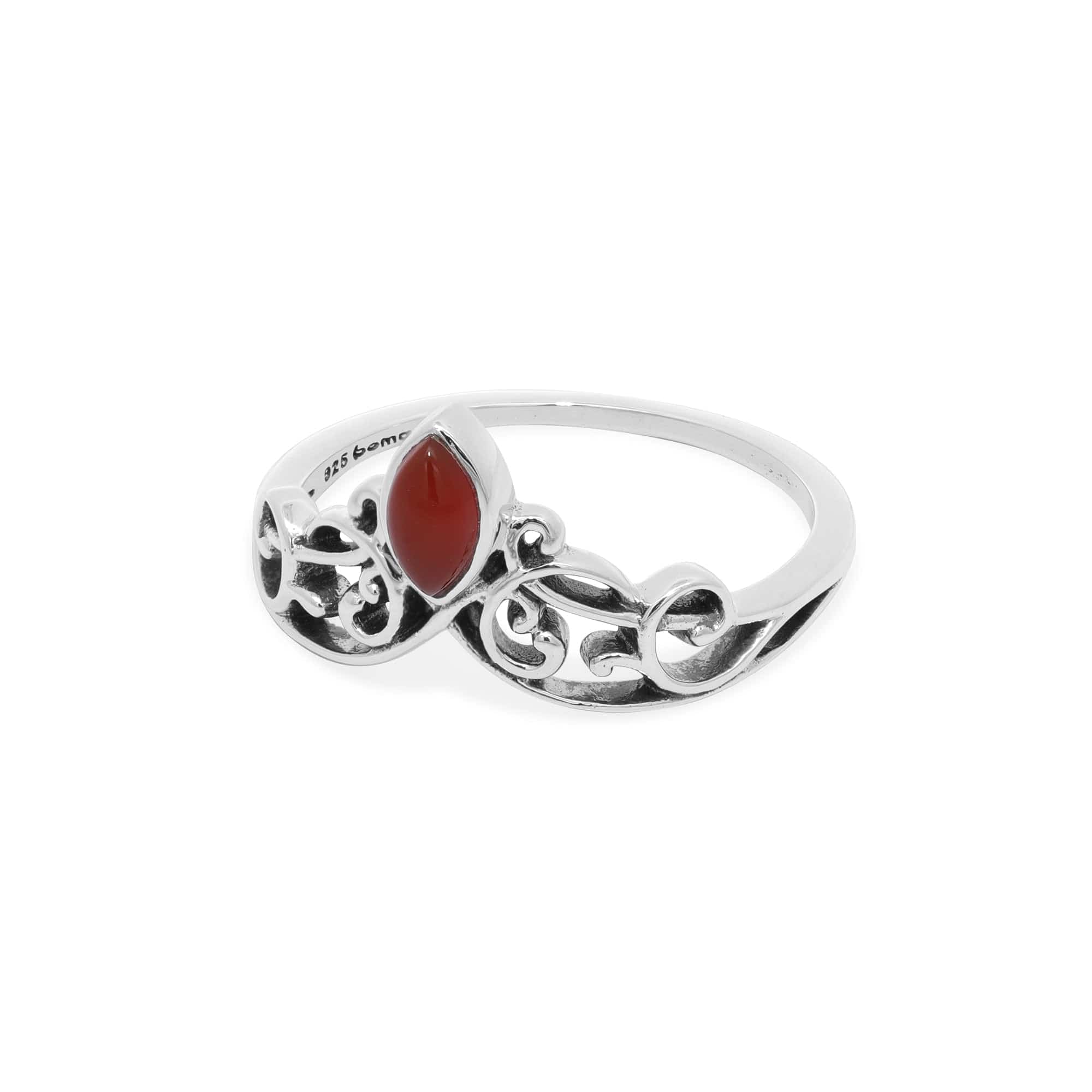 Boma Jewelry Rings Carnelian / 9 Bohemian Ring with Stone