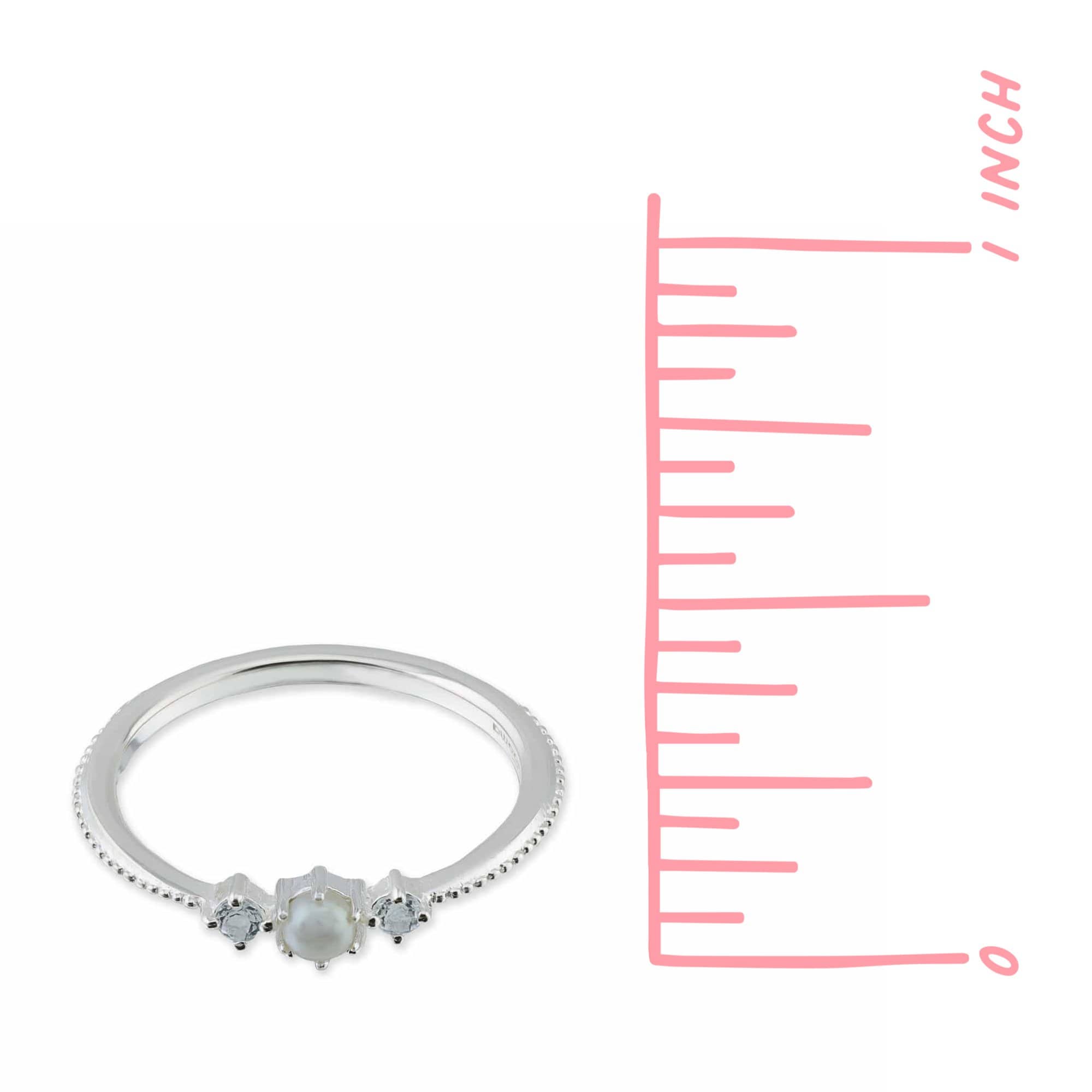 Boma Jewelry Rings Gemma Sterling Silver Ring with Stone