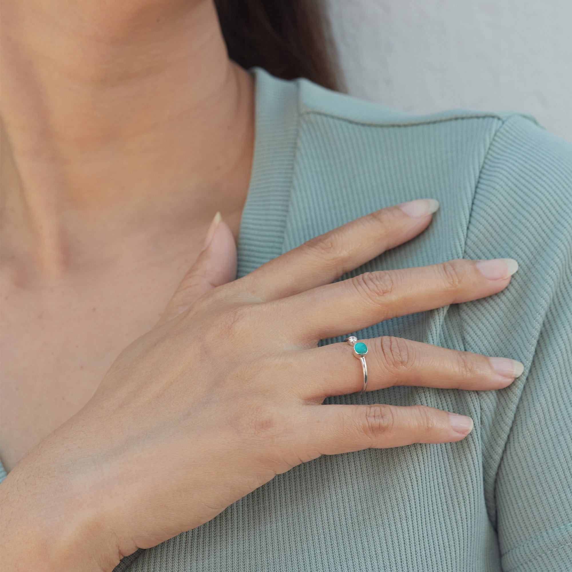 Boma Jewelry Rings Round Semi Precious Stone Ring