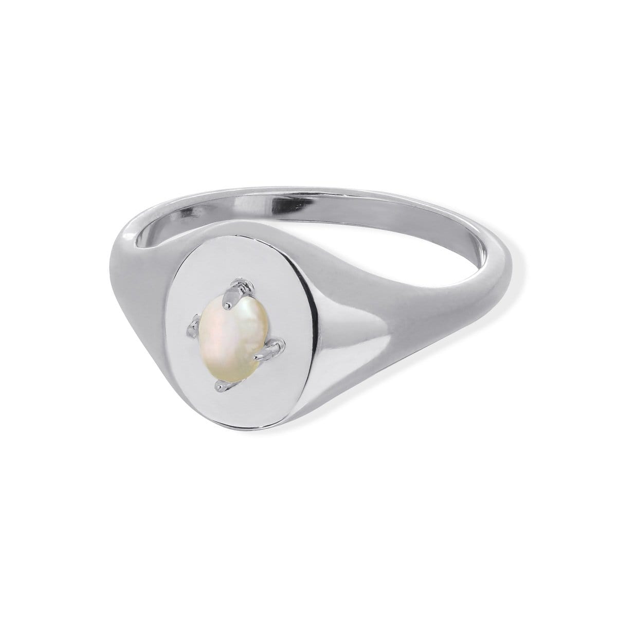 Boma Jewelry Rings Sterling Silver / 7 Parel Signet Ring