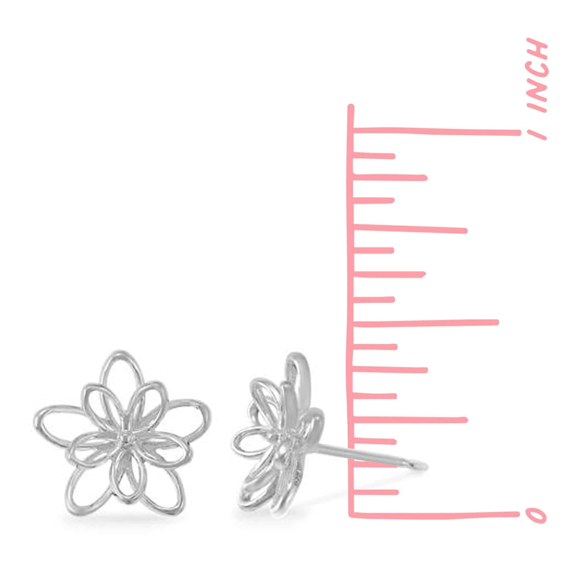 Boma Jewelry Woven Flower Stud Earrings