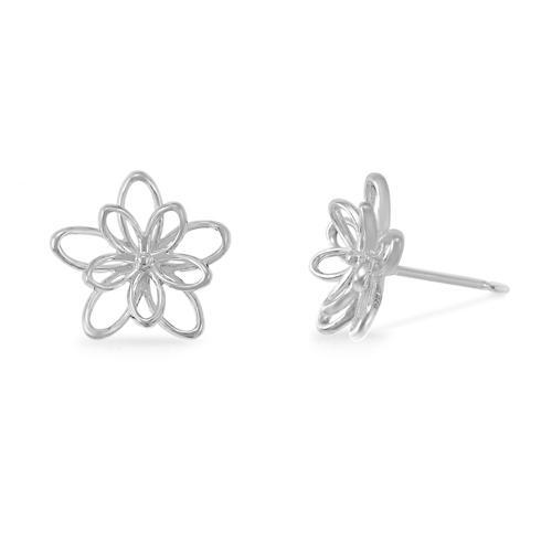 Boma Jewelry Woven Flower Stud Earrings